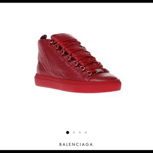 100% Authentic Balenciaga Leather Arena Sneakers